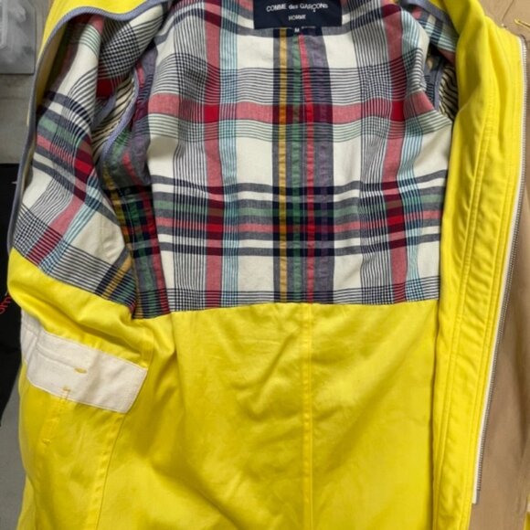 COMME des GARÇONS Homme Yellow and Plaid Jacket | Men's Medium - Picture 6 of 16